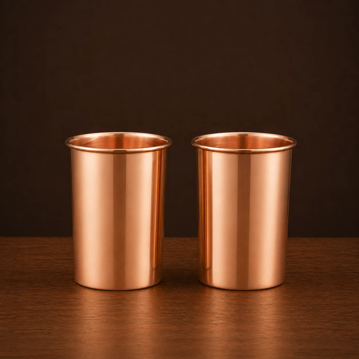 PURE COPPER WATER TUMBLER — SMOOTH GLOSSY EDITION