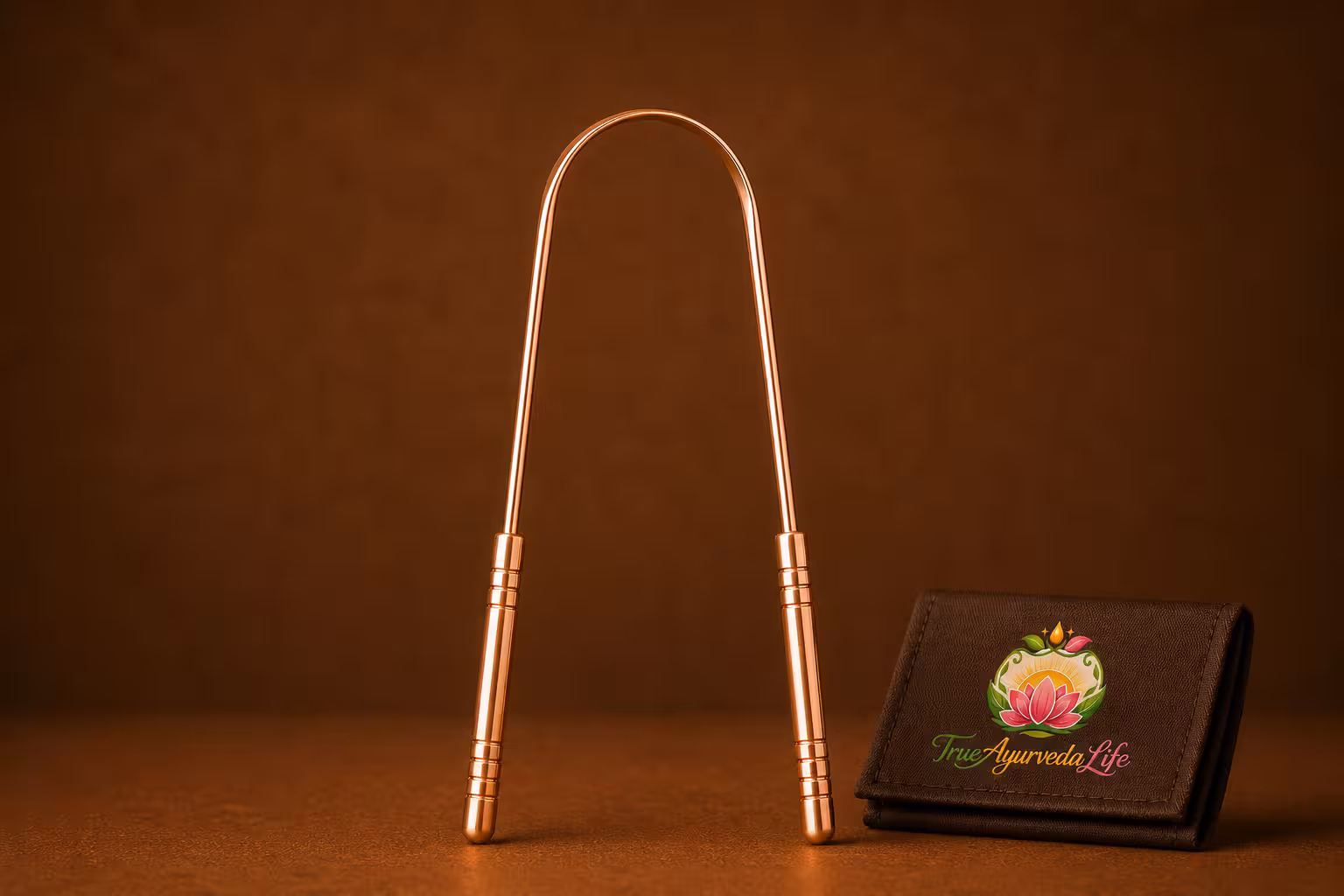 PURE COPPER TONGUE SCRAPER  — ANCIENT ORAL WELLNESS 