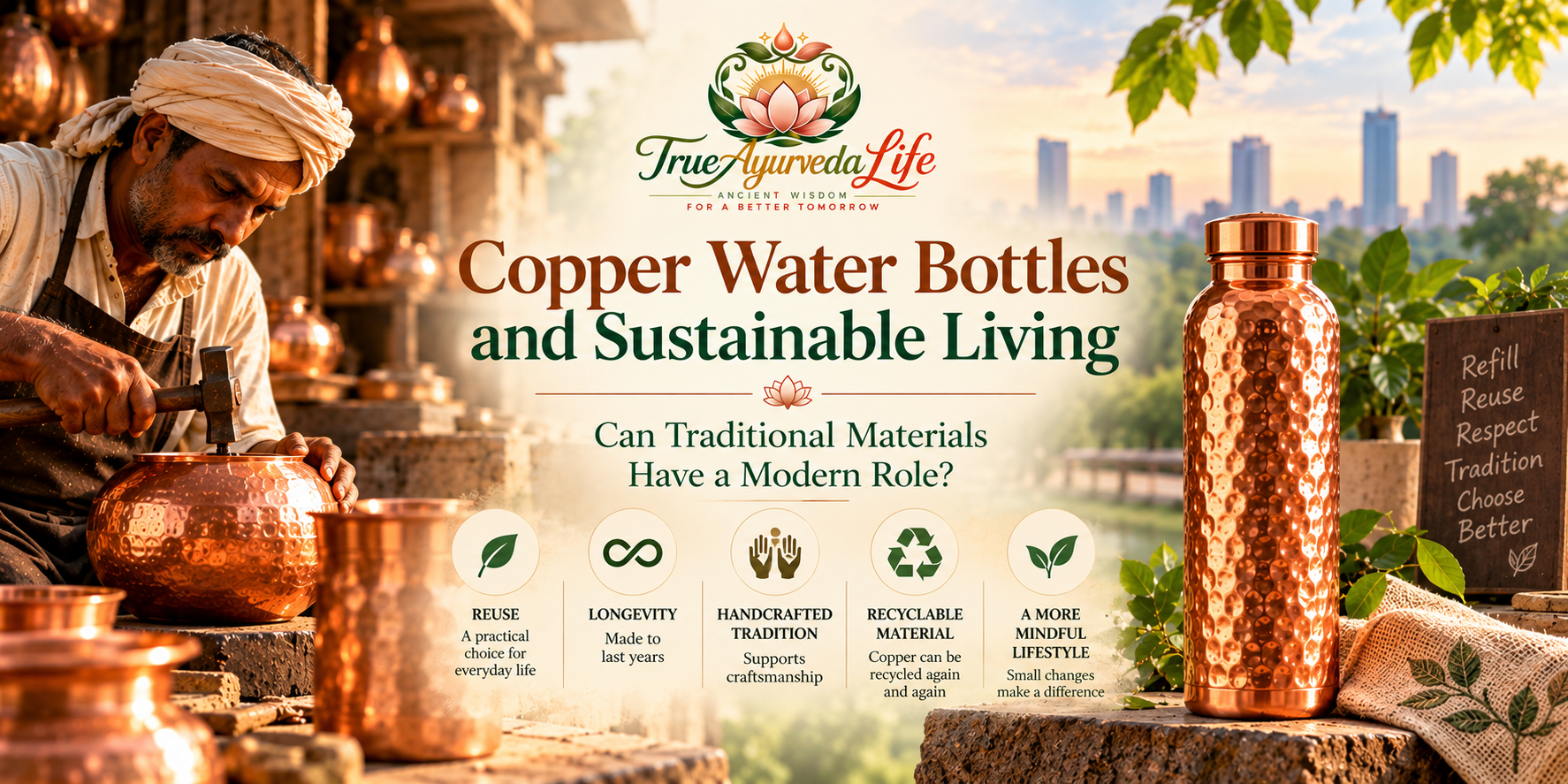 Copper Water Bottles and Sustainable Living: Can Traditional Materials Have a Modern Role?