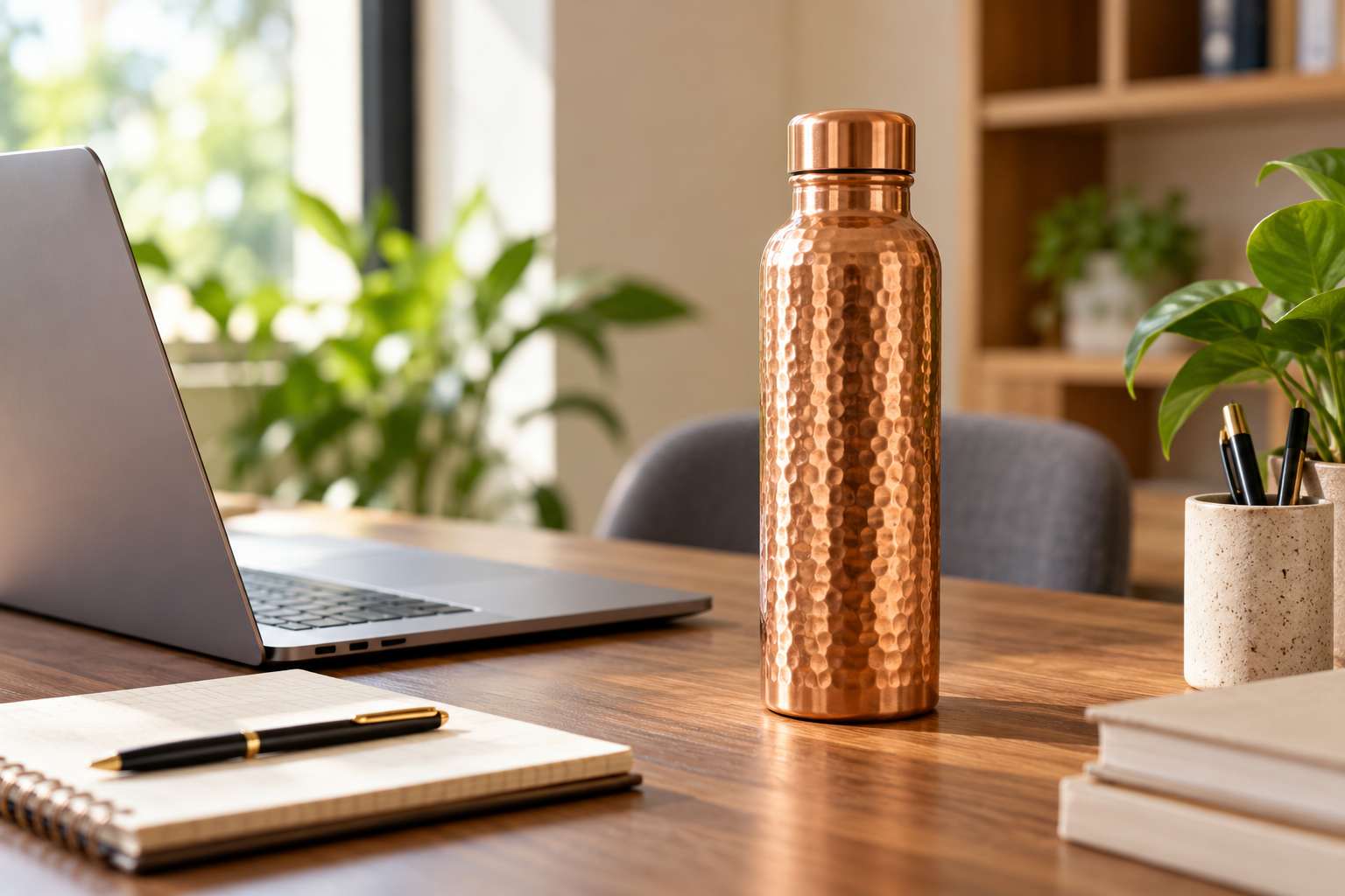 How to Use a Copper Water Bottle at Work and in Everyday Life