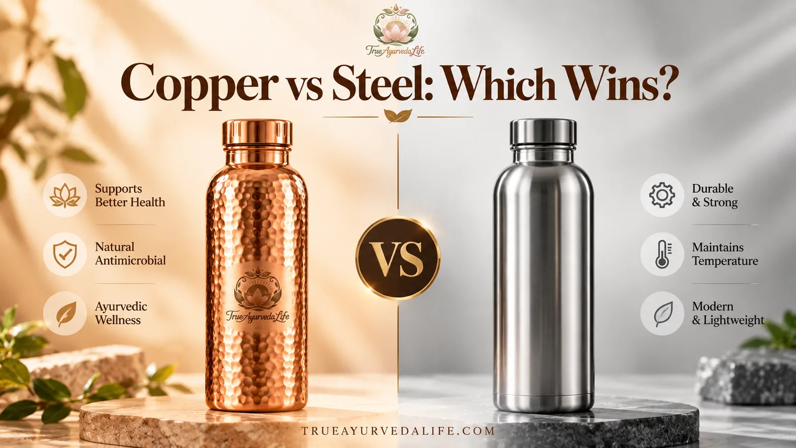 Copper vs Steel Water Bottle: Which One Should You Choose?